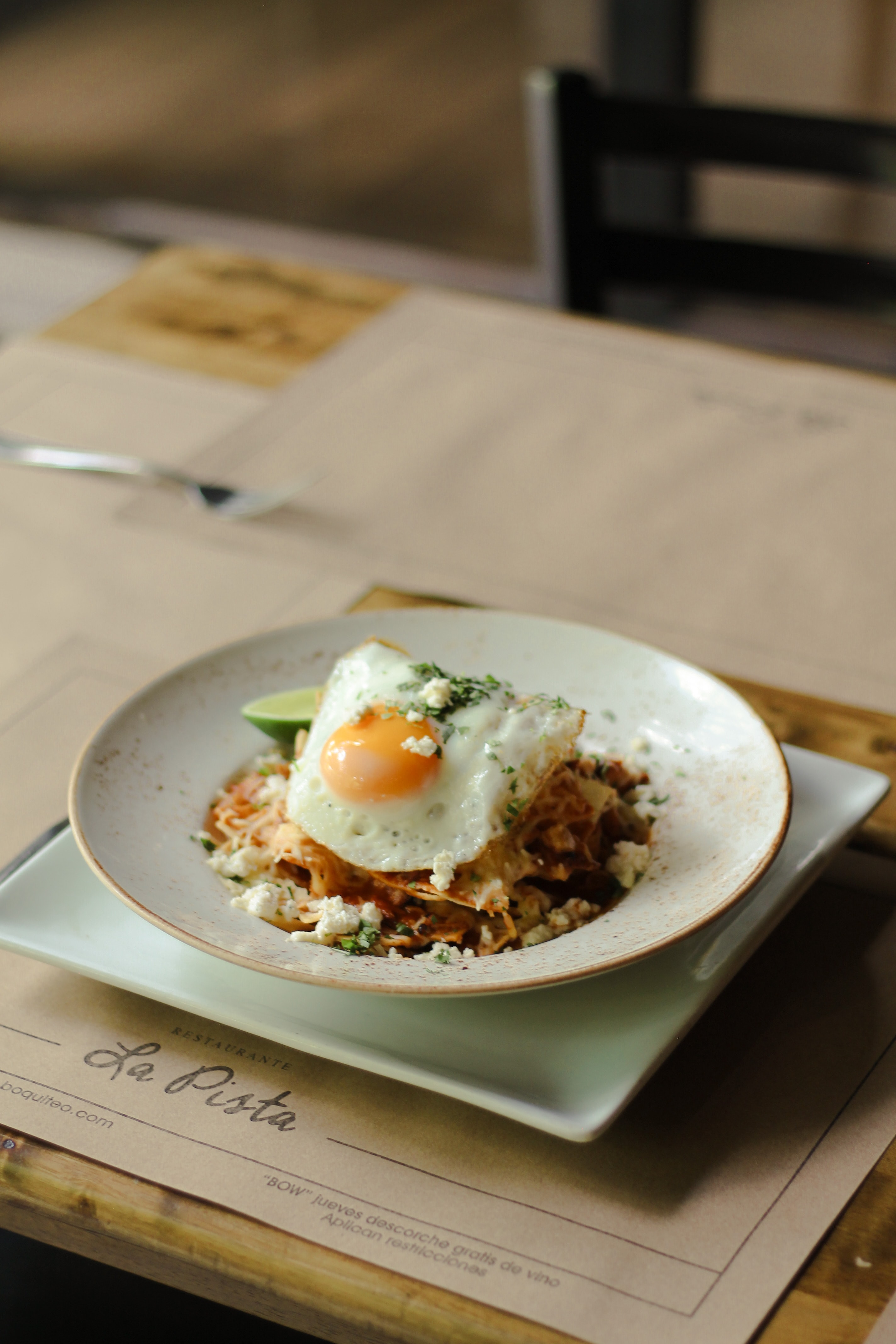 Breakfast served at La Pista
