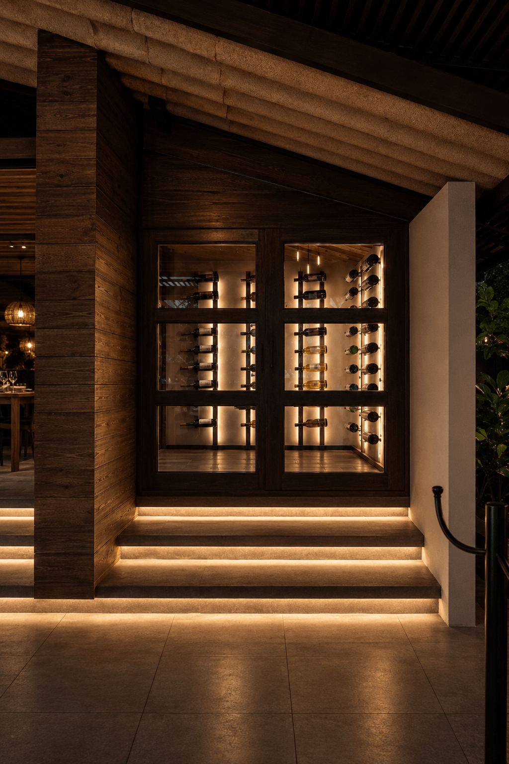 Space prepared for a special event at La Pista