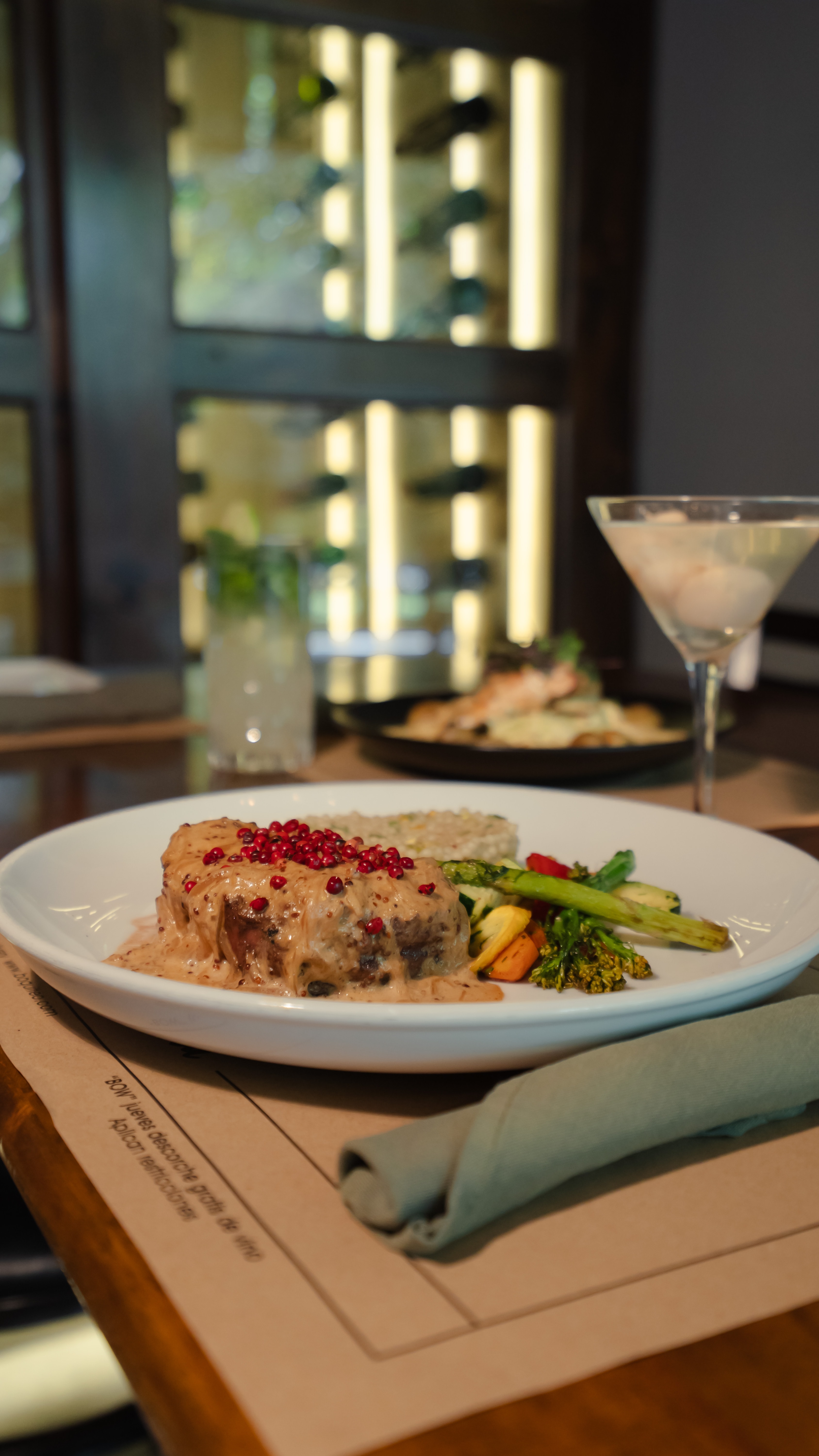 Main dish served at La Pista